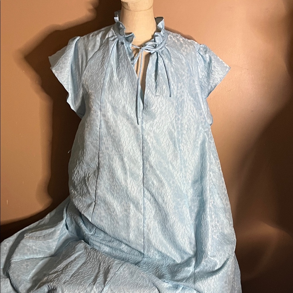 😄Samsoe Samsoe turquoise maxi dress pockets